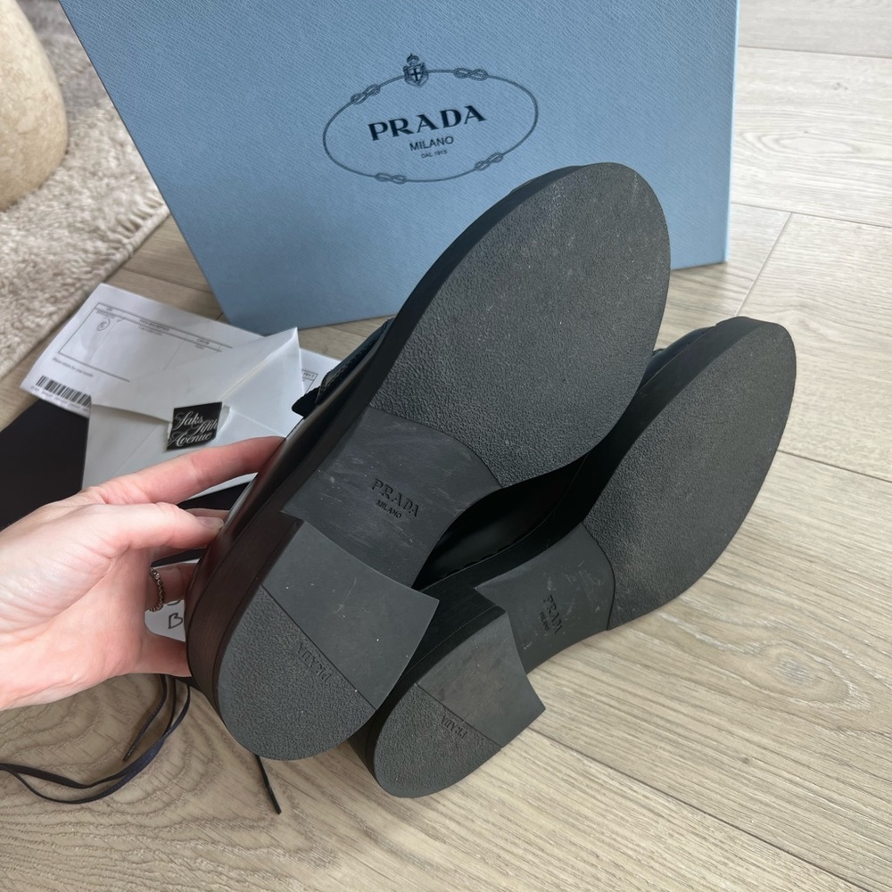 Black Prada Loafers size 37,5 (7.5US) - Picture 6 of 9